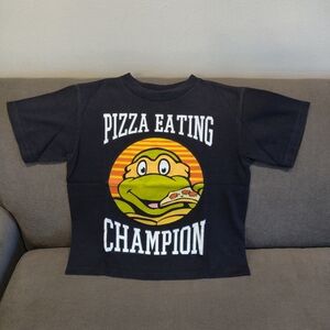 Black Pizza Eating Champion T-Shirt